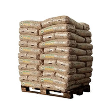 Laden Sie das Bild in den Galerie-Viewer, Bioenergie Holzpellets DINplus &amp; ENplus A1 – Palette 990 kg (66 x 15 kg) – Premium Nadelholz aus Deutschland