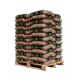 DS Energies Holzpellets DINplus / ENplus A1 – 975 kg Palette (65 x 15 kg) PEFC zertifizierte Nadelholz Pellets für effizientes Heizen